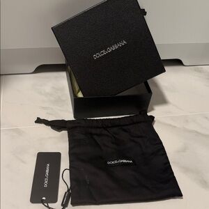 Dolce & Gabbana Black Box with Pouch and Tag